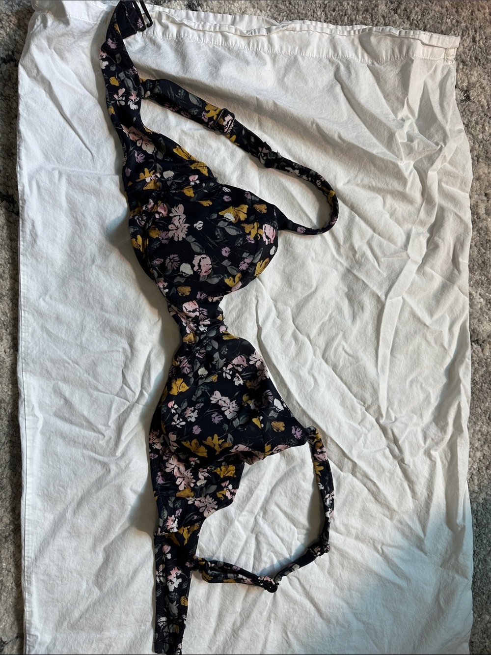 Title Nine Bodacious 2.0 English Garden Floral Underwire Bikini Top AS IS 36C
